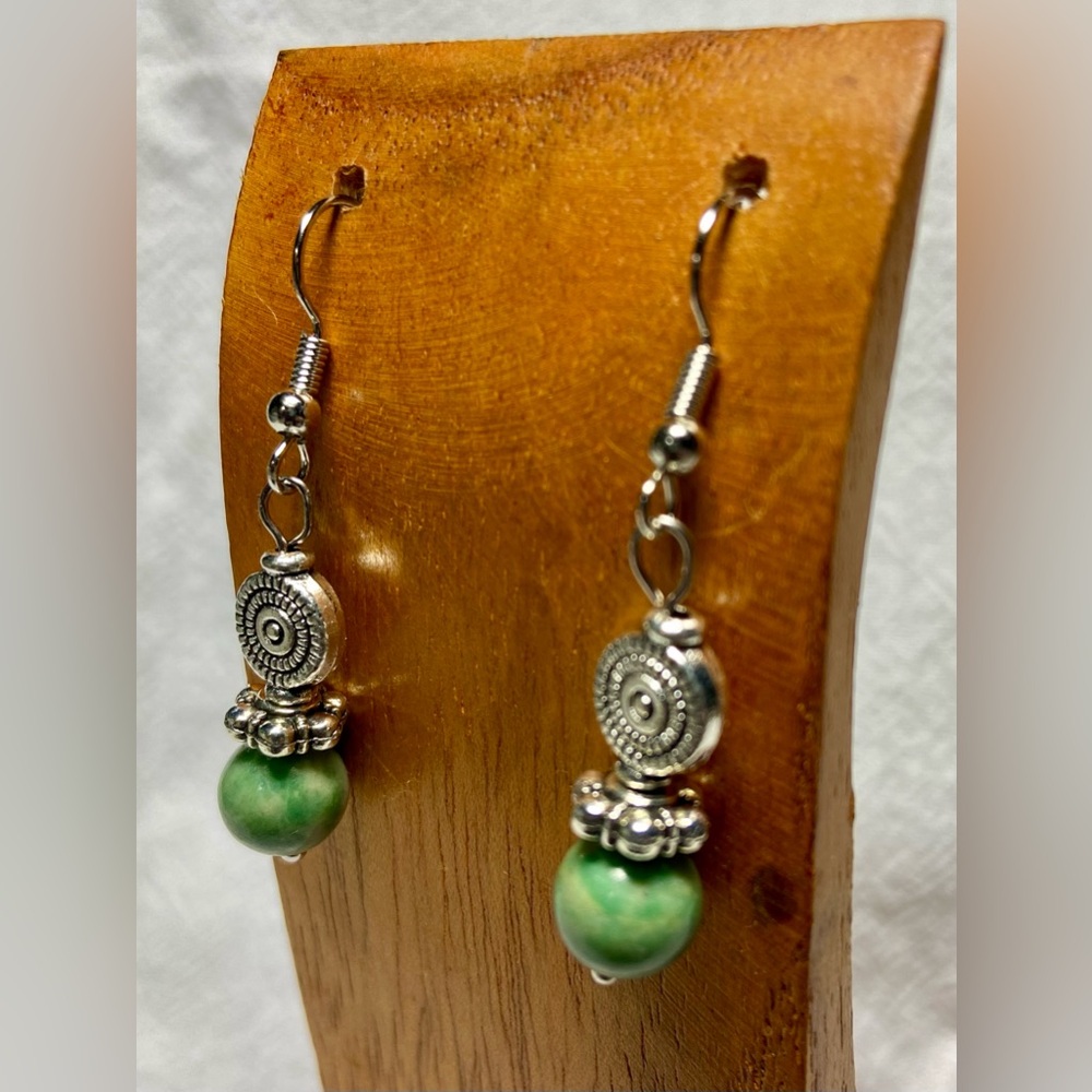 Qing Hai Jade Drop Earrings